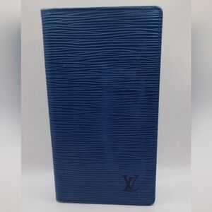 Louis Vuitton Blue Epi Leather Bi-fold wallet
